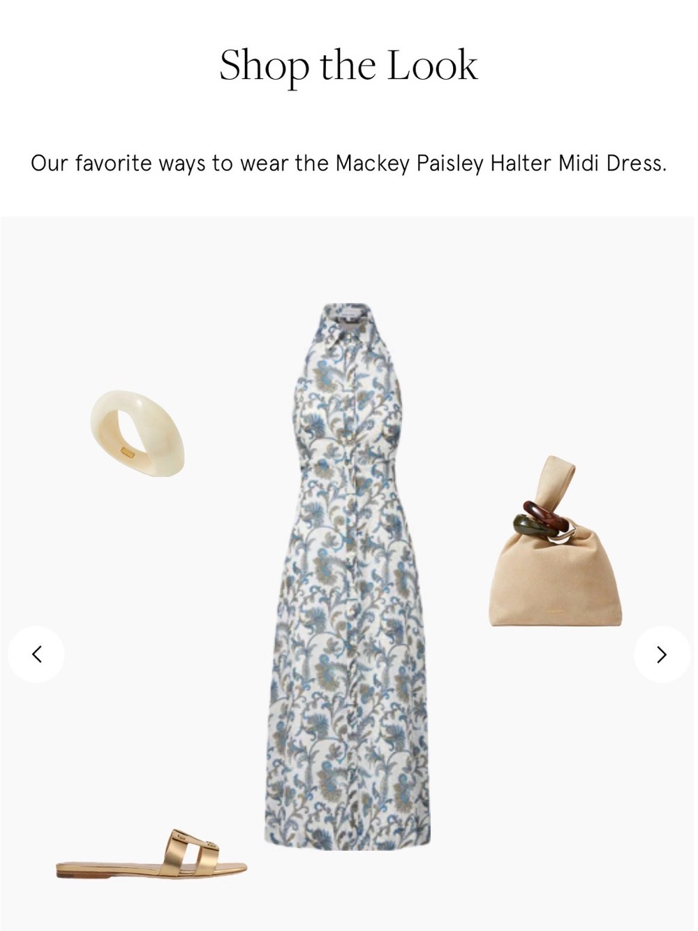 Mackey Paisley Halter Midi Dress - Picture 10 of 16